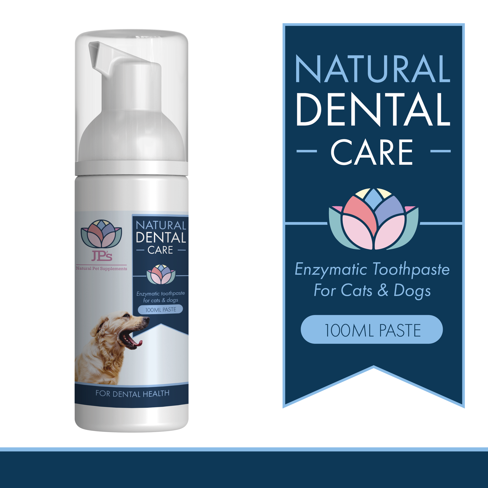 Natural toothpaste for dogs and cats