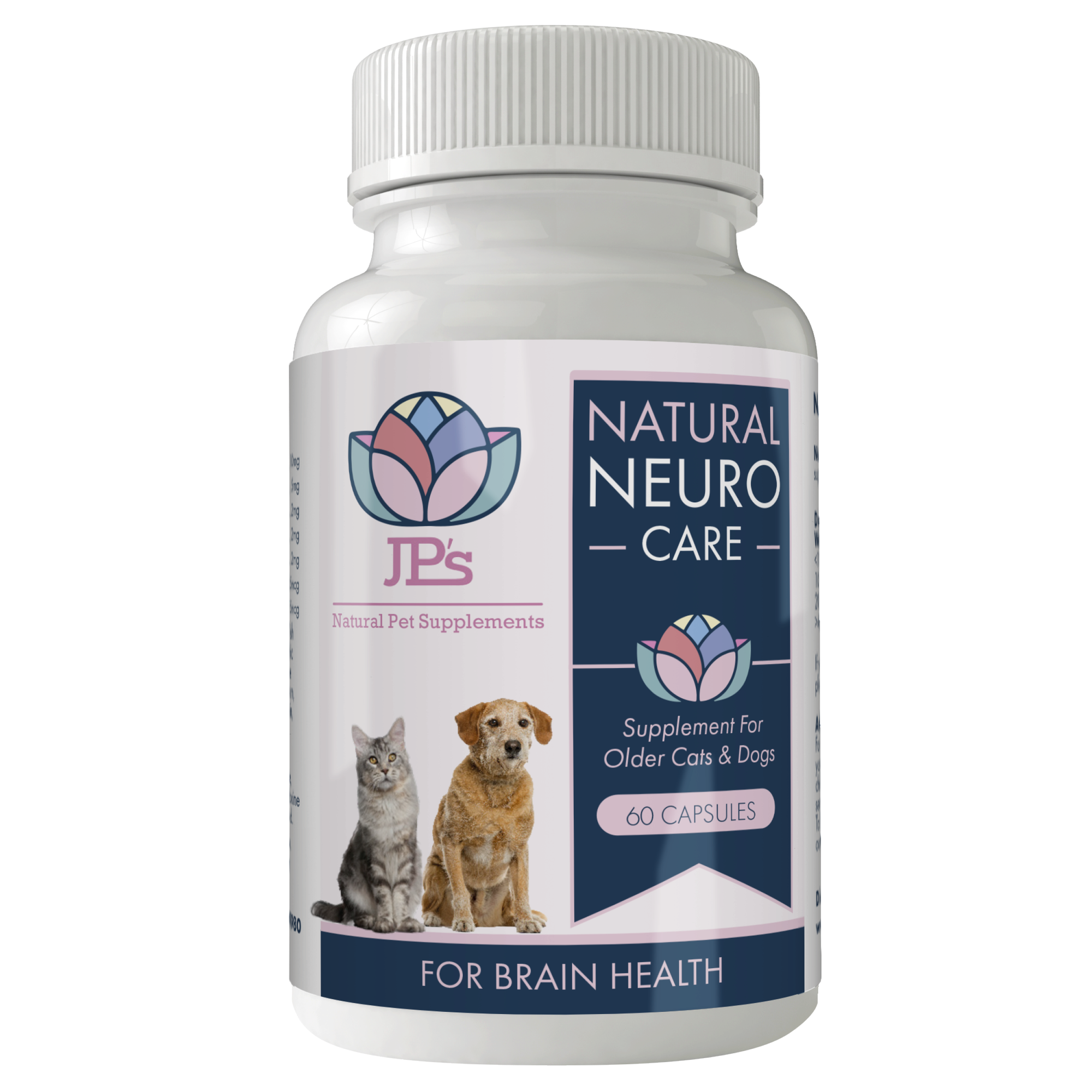 Natural neuro care supplement for older cats & dogs