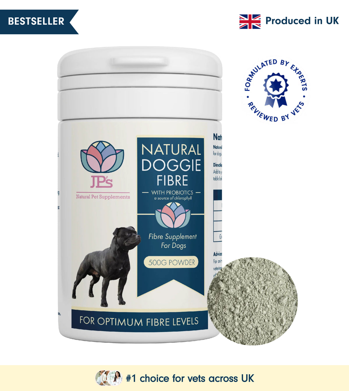 Natural Fibre Supplement with Probiotics For Dogs