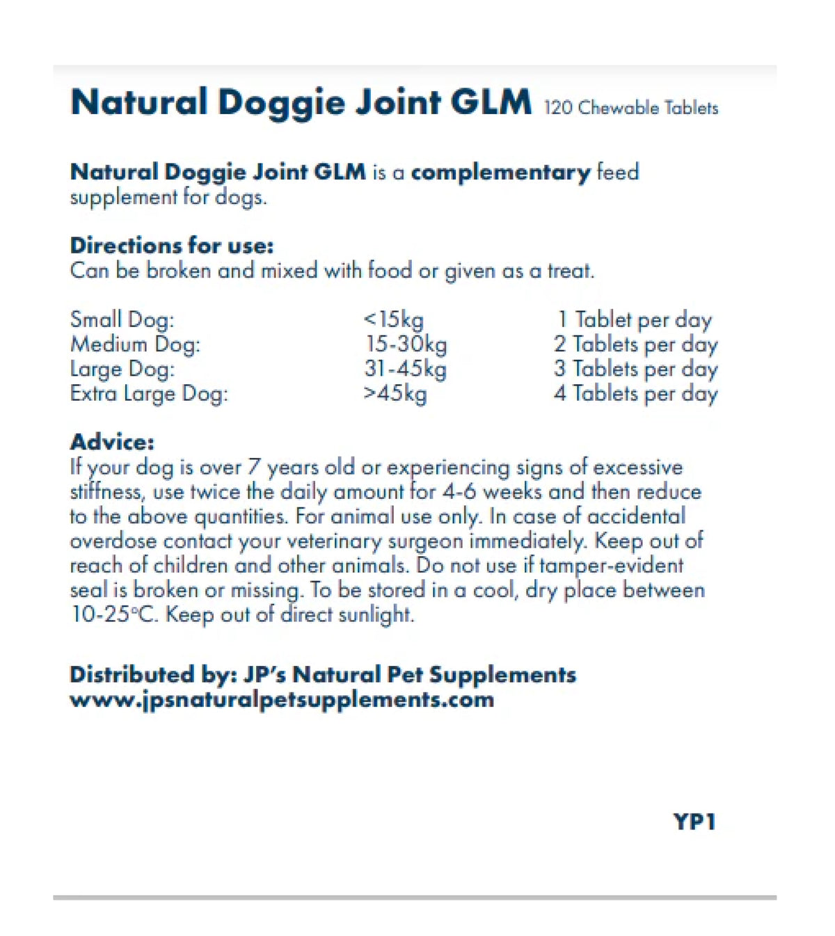 Natural Doggie Joint Supplement with Green Lipped Mussel