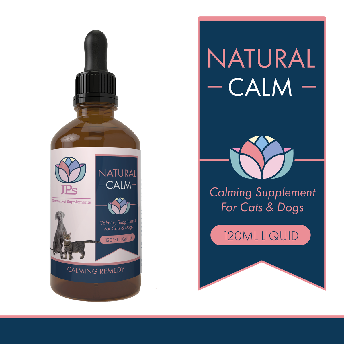 Liquid calming supplement for cats &amp; dogs