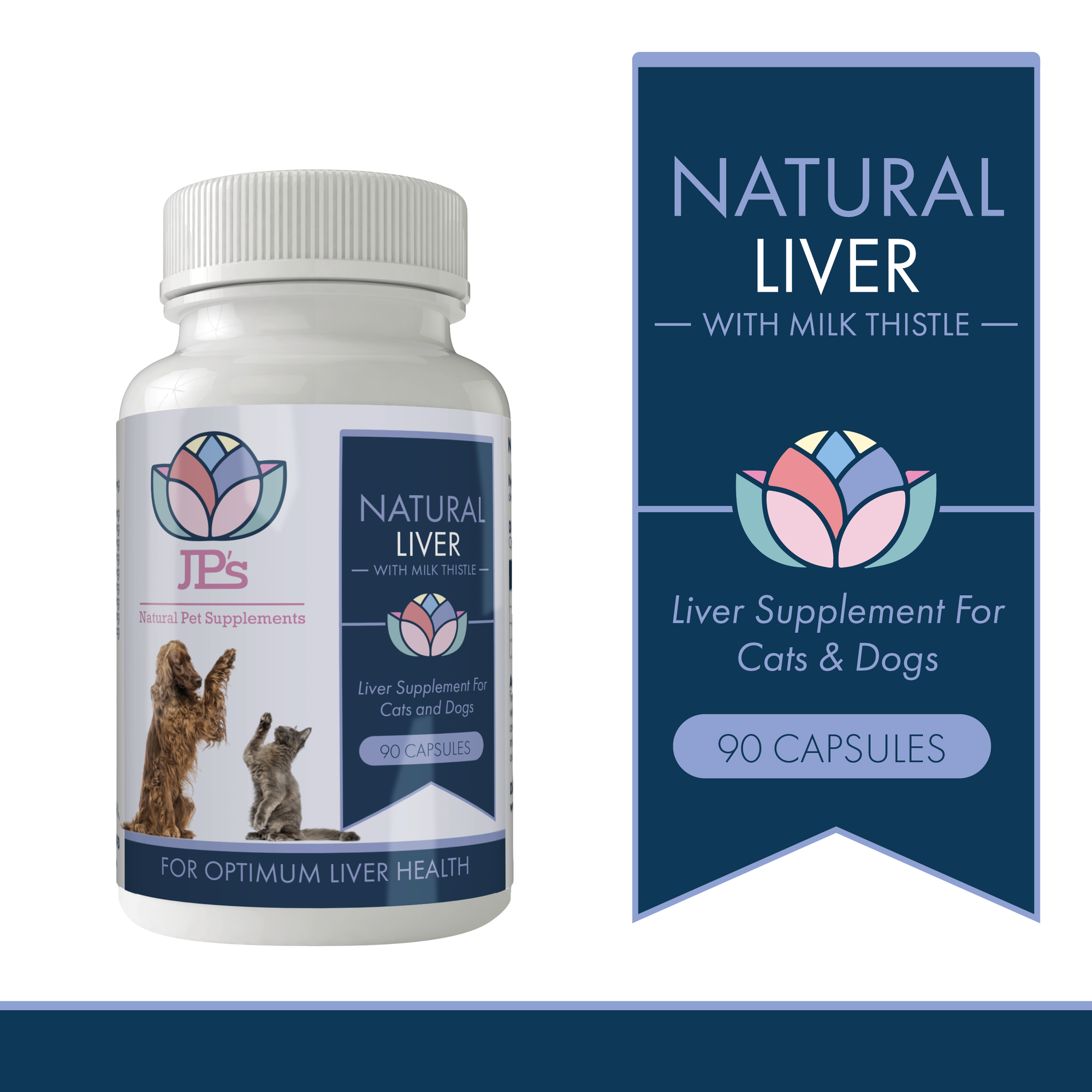 Liver supplement with milk thistle for cats & dogs