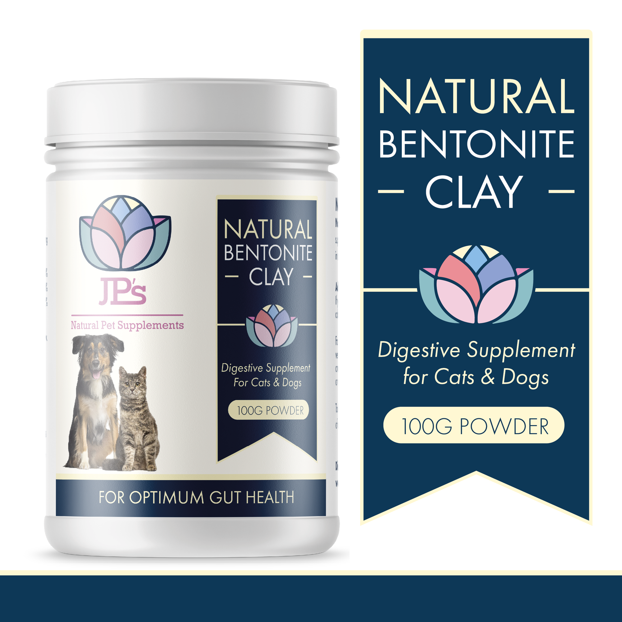Natural Digestive Bentonite Clay for Dogs & Cats