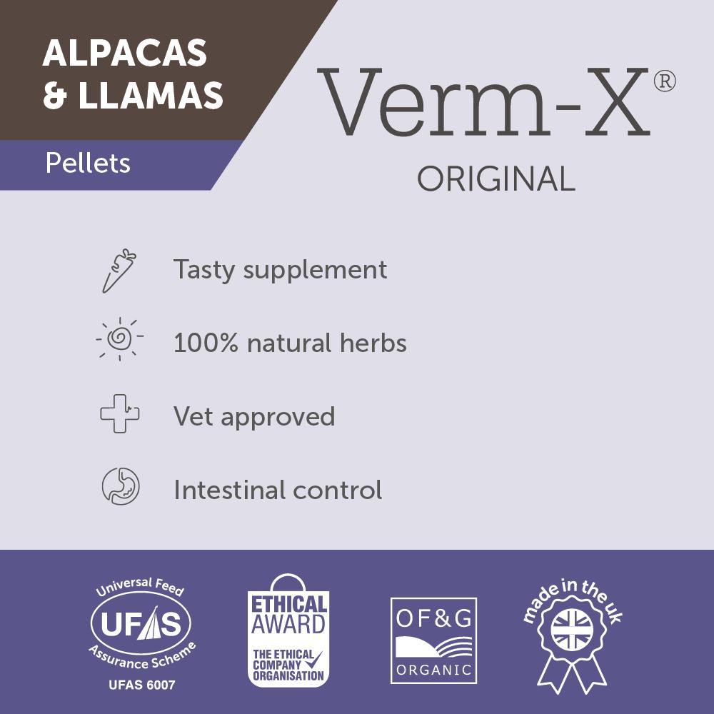 Verm-X Pellets for Alpacas & Llamas - JP Holistic Nutrition 